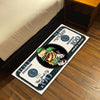 Joker Money Note Flat Rug | Villain Dollar Bill Inspired Bedroom Flat Rug for Gaming Room & DC Comic Decor