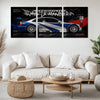 Car Metal Poster Set of 3 | BMW M3 GTR Need for Speed Most Wanted Triptych Wall Art
