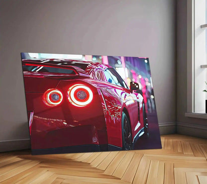 Nissan R35 GTR Neon LED Metal Frame â Ultimate Sports Car Wall Art 2 - TURTLEWINGS
