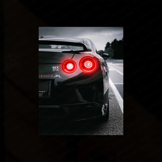 Nissan R35 GTR Neon LED Metal Frame â Ultimate Sports Car Wall Art 1 - TURTLEWINGS