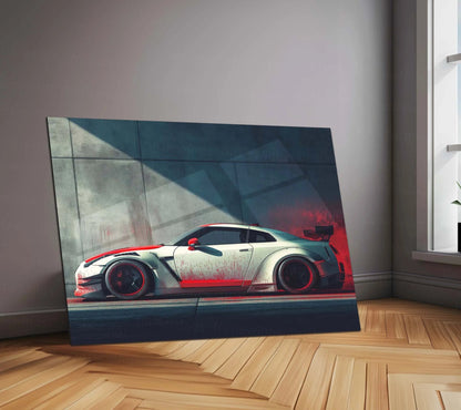 Nissan GT-R – Legendary Performance | JDM Automotive Metal Frame | High-Performance Car Wall Art - TURTLEWINGS