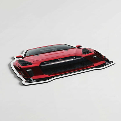 Nissan GT-R R35 Floor Mat | Anti-Slip 3mm Absorbent Supercar Design Flat Rug | Easy Clean Waterproof Car-Style Floor Mat for Home, Office & Garage