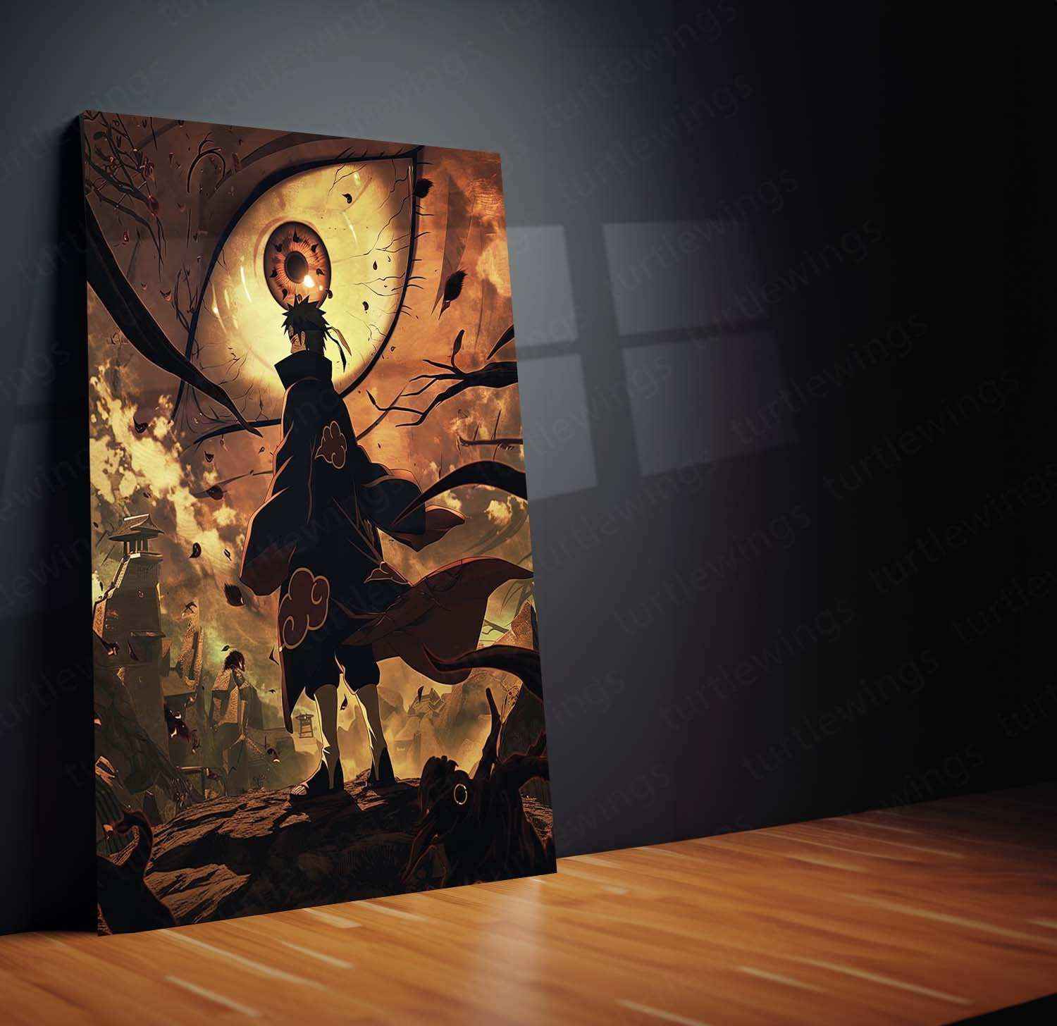 Obito Uchiha Metal Poster – The Shinobi Who Endured the Darkness - TURTLEWINGS