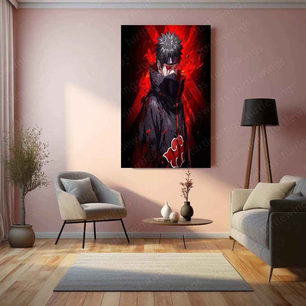 Obito Uchiha Metal Poster – The Shinobi Who Endured the Darkness - TURTLEWINGS