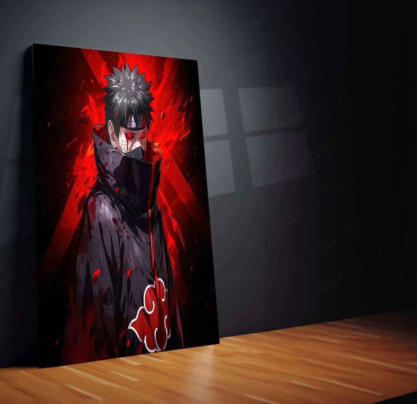 Obito Uchiha Metal Poster – The Shinobi Who Endured the Darkness - TURTLEWINGS