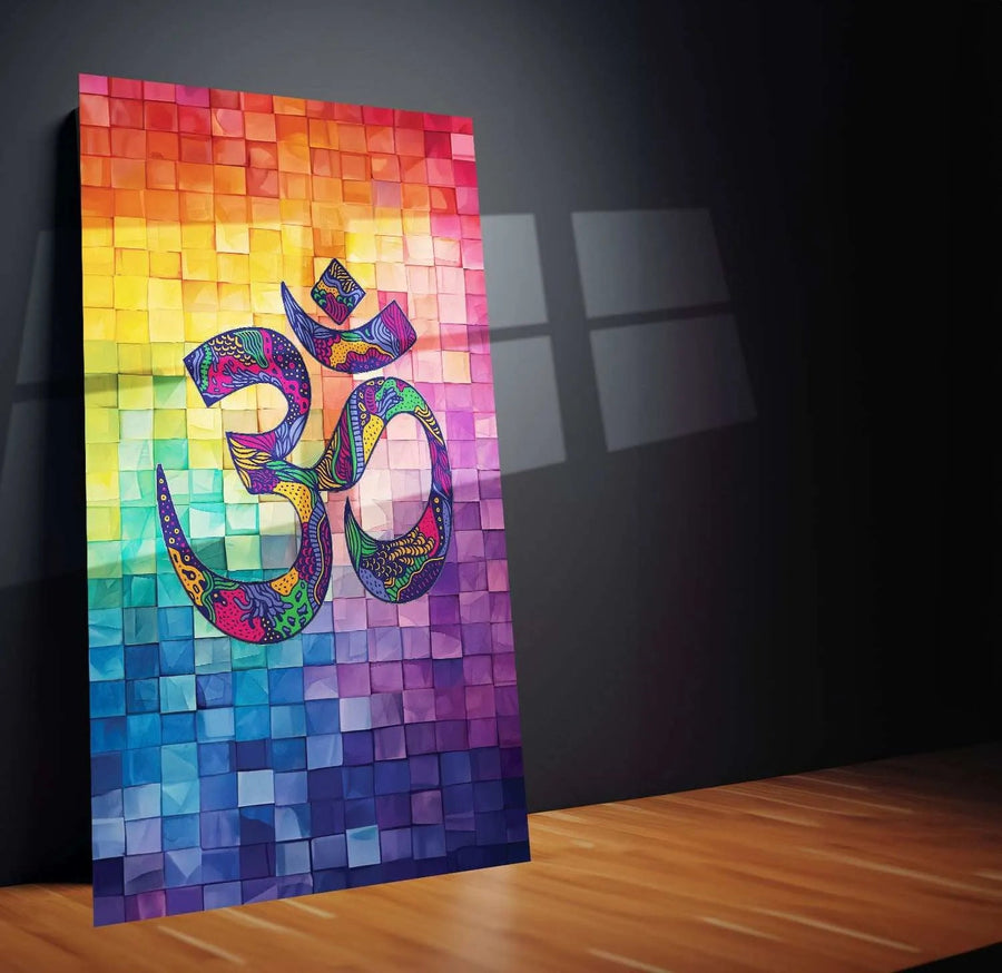 Om metal poster