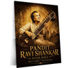 Pandit Ravi Shankar – Sitar Raga | Indian Classical Music Metal Frame | Timeless Maestro Wall Art by TurtleWings