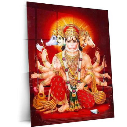 panchamukhi-hanuman-metal poster - TURTLEWINGS