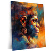 Abstract Art of Lord Hanuman – Divine Metal Poster