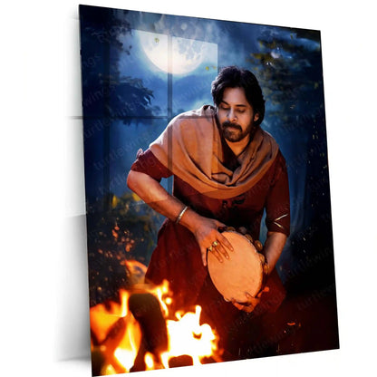 Pawan Kalyan – Power Star Metal Poster | Tollywood Icon Wall Frame 04 - TURTLEWINGS