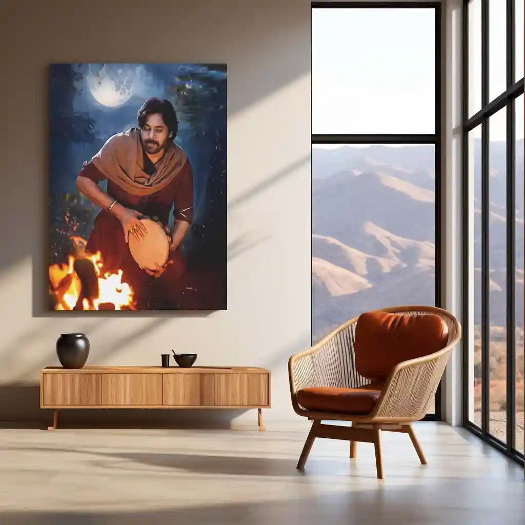 Pawan Kalyan – Power Star Metal Poster | Tollywood Icon Wall Frame 04 - TURTLEWINGS