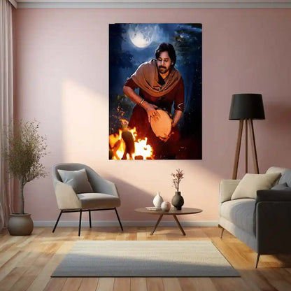 Pawan Kalyan – Power Star Metal Poster | Tollywood Icon Wall Frame 04 - TURTLEWINGS