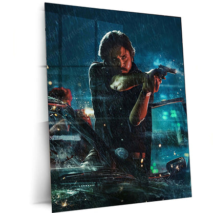 Pawan Kalyan – Power Star Metal Poster | Tollywood Icon Wall Frame 05 - TURTLEWINGS