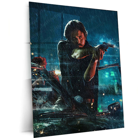 Pawan Kalyan – Power Star Metal Poster | Tollywood Icon Wall Frame 05 - TURTLEWINGS