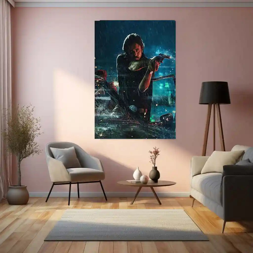 Pawan Kalyan – Power Star Metal Poster | Tollywood Icon Wall Frame 05 - TURTLEWINGS