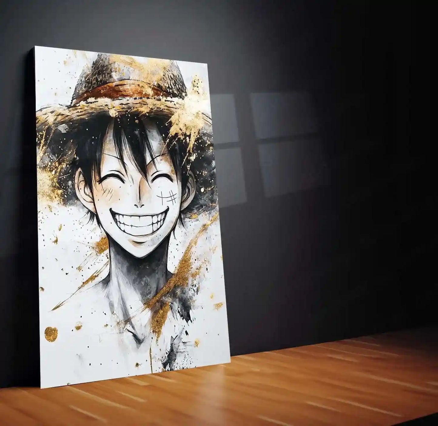 Anime Metal Poster | Monkey D. Luffy Metal Poster | One Piece Wall Art | Pirate King Anime Decor 01 - TURTLEWINGS