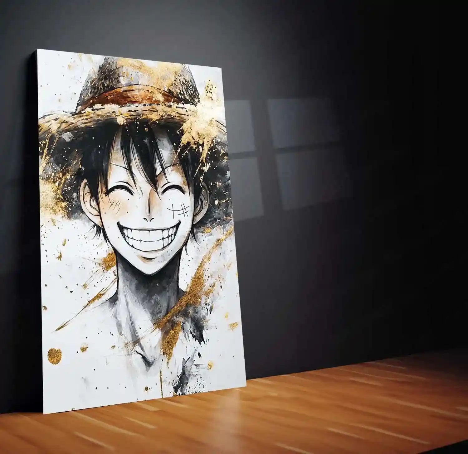 Anime Metal Poster | Monkey D. Luffy Metal Poster | One Piece Wall Art | Pirate King Anime Decor 01 - TURTLEWINGS