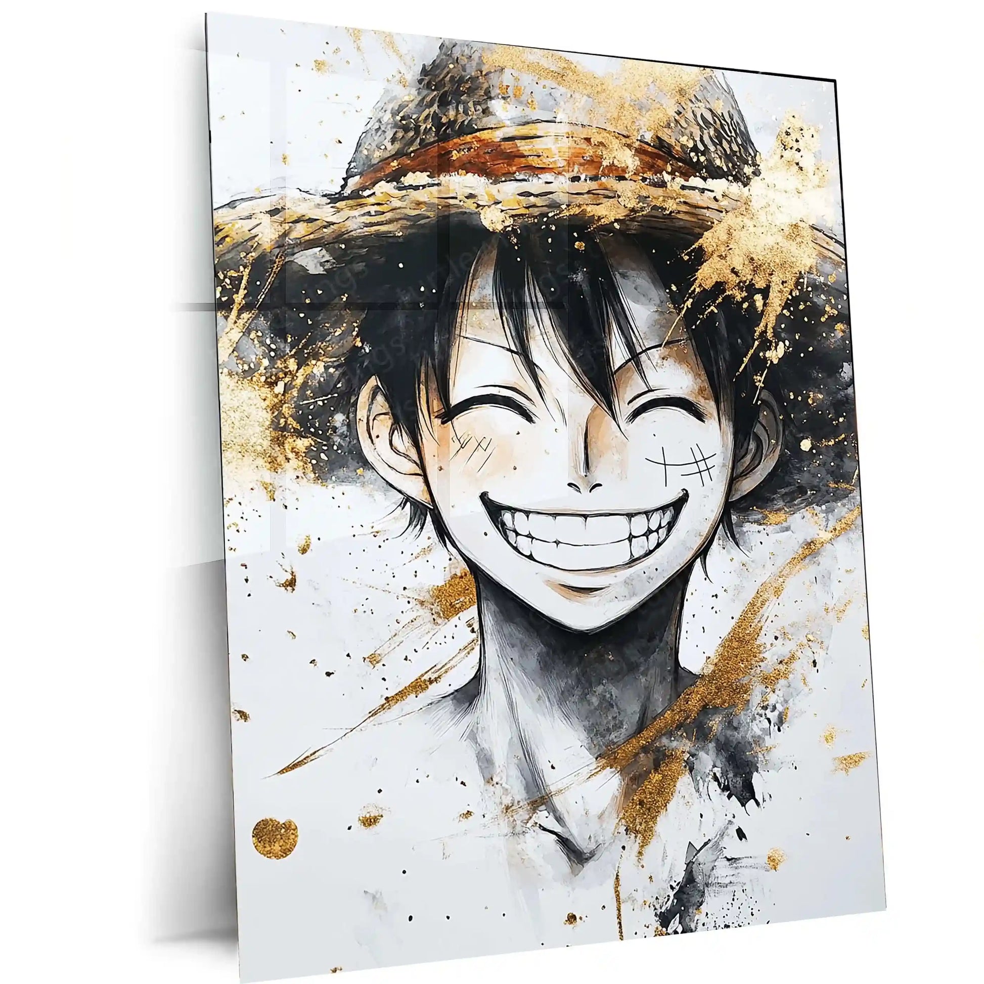 Anime Metal Poster | Monkey D. Luffy Metal Poster | One Piece Wall Art | Pirate King Anime Decor 01 - TURTLEWINGS