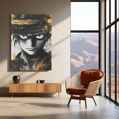 Anime Metal Poster | Monkey D. Luffy Metal Poster | One Piece Wall Art | Pirate King Anime Decor - TURTLEWINGS