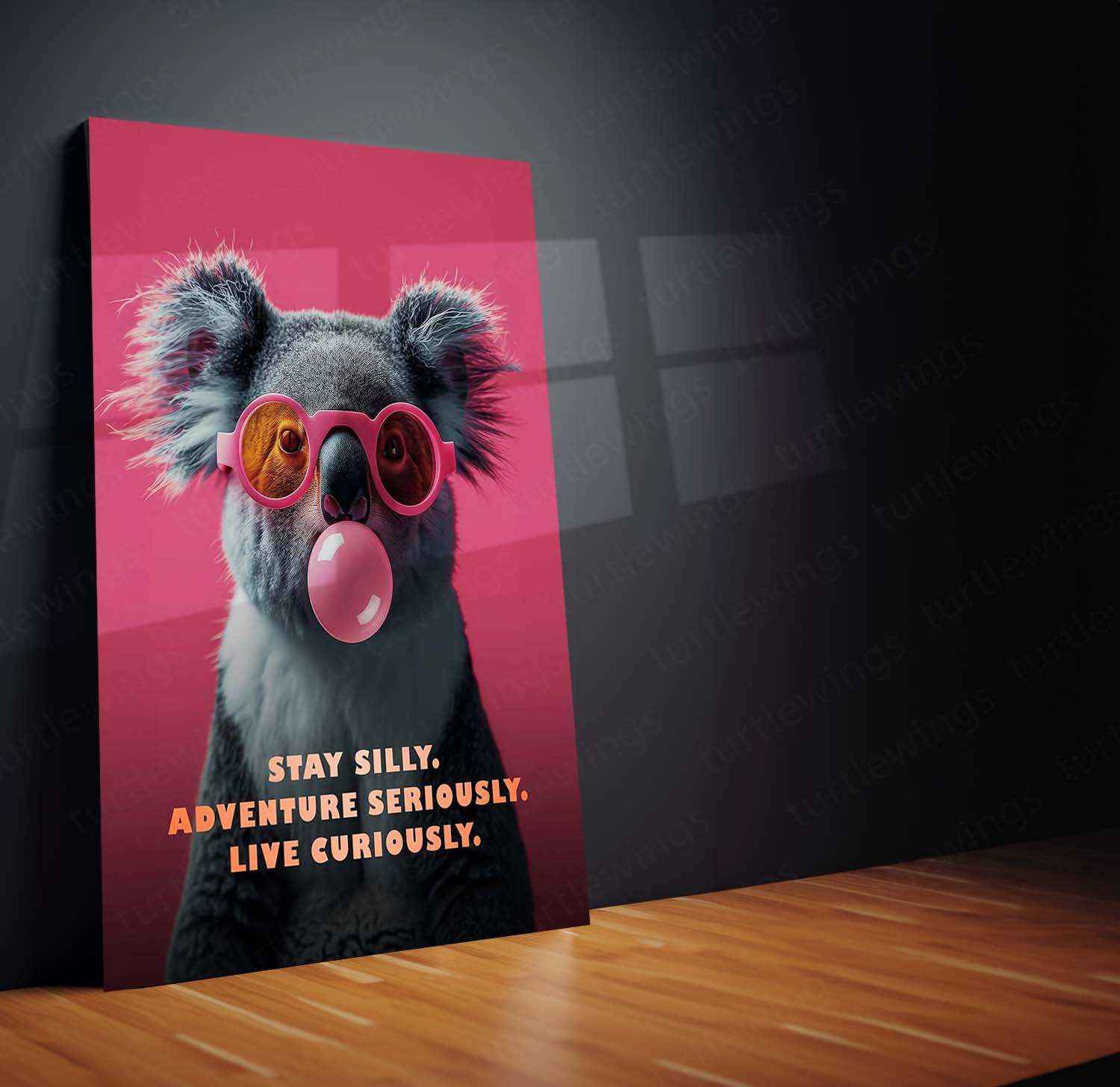 Koala Portrait – Anthony Burrill Style Artwork by Pinch - TURTLEWINGS