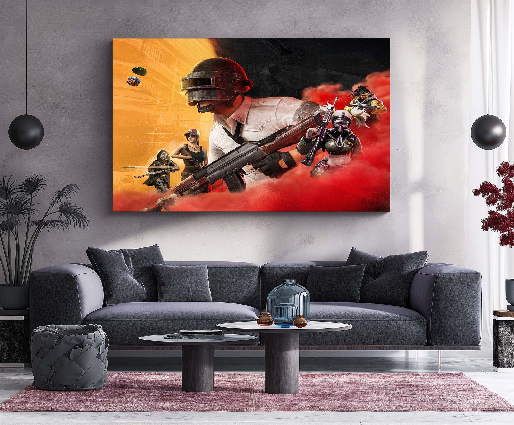 BGMI – Metal Frame | Battlegrounds Mobile India Wall Art | Gamer Poster for Setup & Esports Enthusiasts - TURTLEWINGS