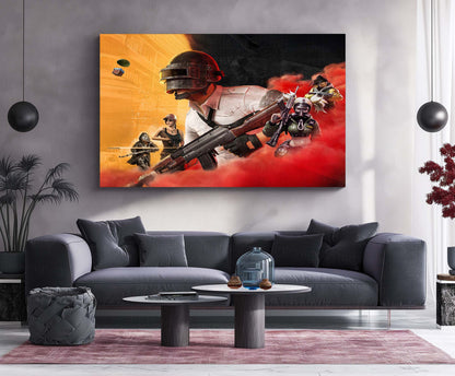 BGMI – Metal Frame | Battlegrounds Mobile India Wall Art | Gamer Poster for Setup & Esports Enthusiasts - TURTLEWINGS