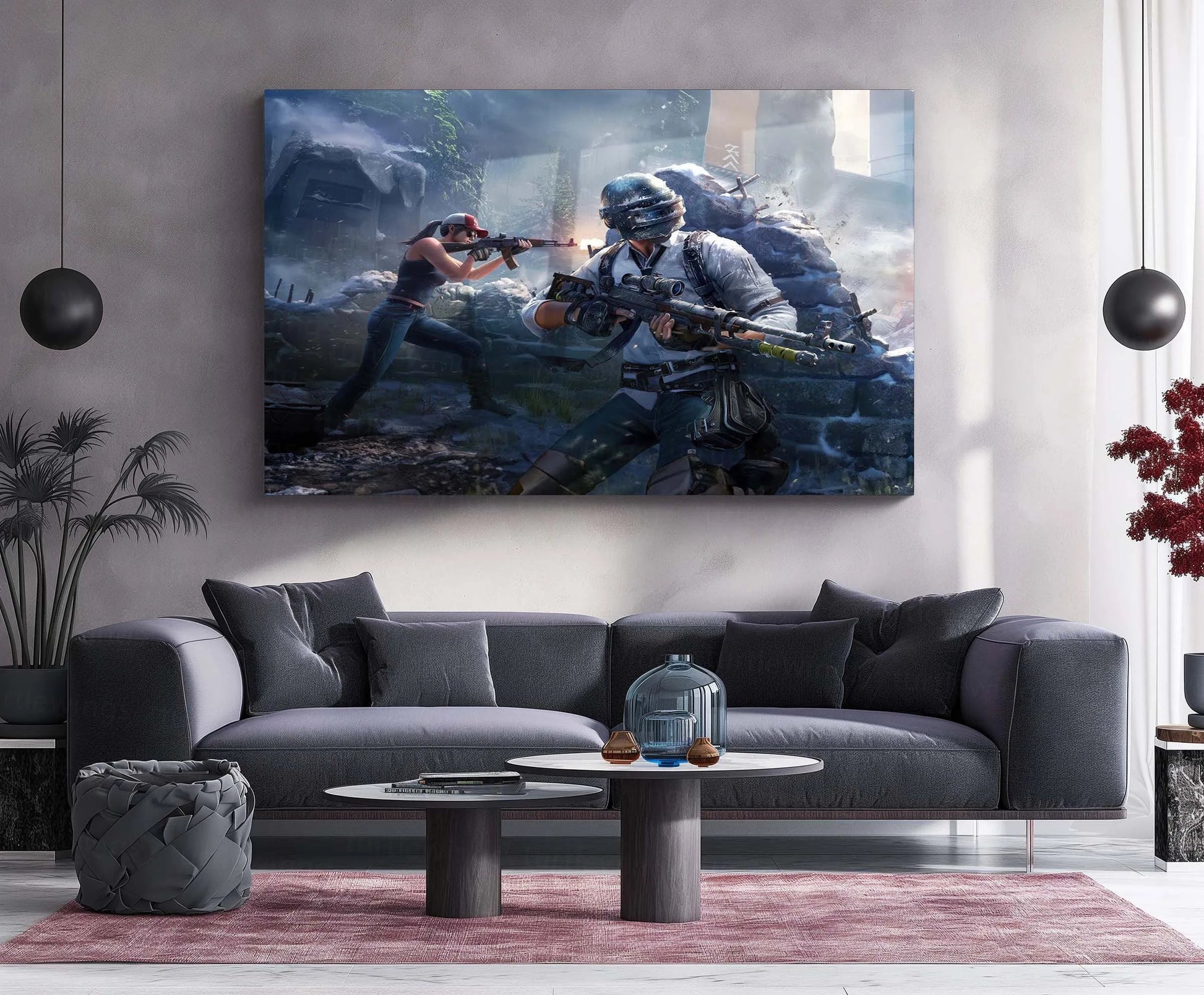 PUBG Mobile – Snow Survival | Battle Royale Gaming Metal Frame | Winter Combat Wall Art - TURTLEWINGS