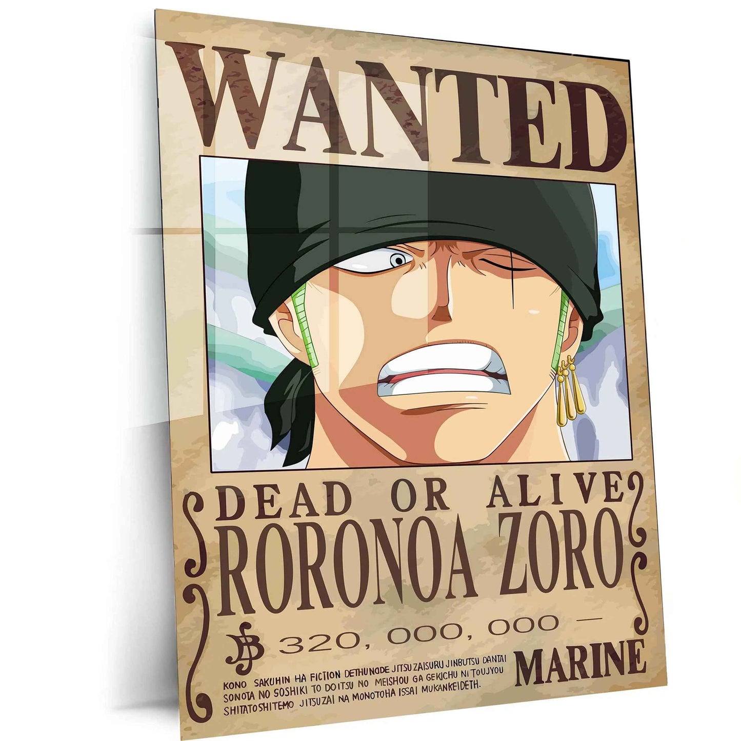 zoro Metal Poster | One Piece Awakening Art | Joy Boy Anime Wall Decor - TURTLEWINGS