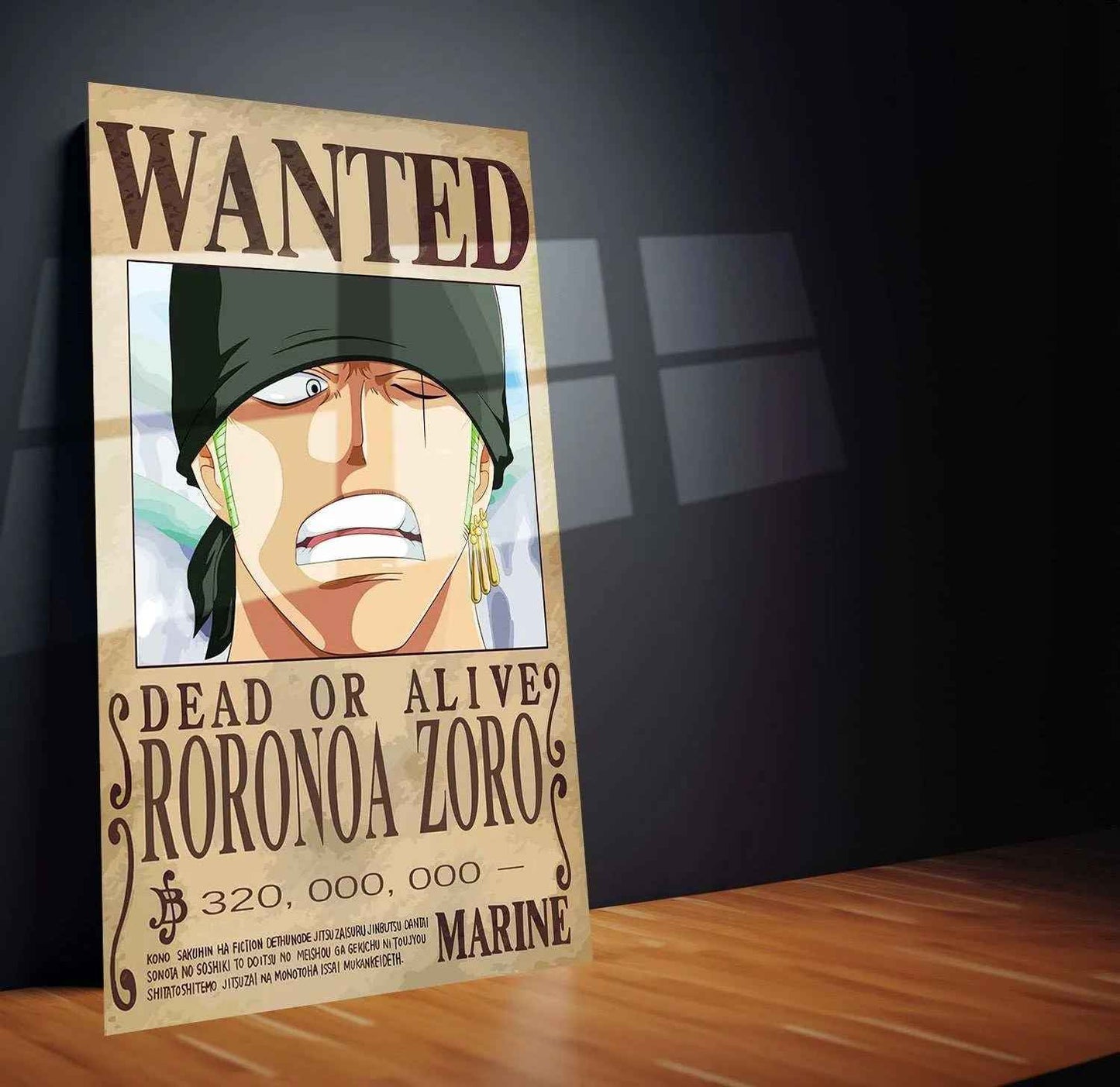 zoro Metal Poster | One Piece Awakening Art | Joy Boy Anime Wall Decor - TURTLEWINGS