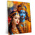 Radha Krishna Metal Poster | Divine Love Wall Art | Spiritual & Aesthetic Decor