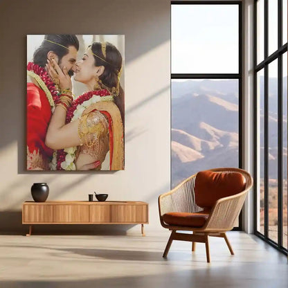 Rashmika Mandanna & Vijay Deverakonda – Wedding Elegance | Celebrity Romance Metal Frame - TURTLEWINGS