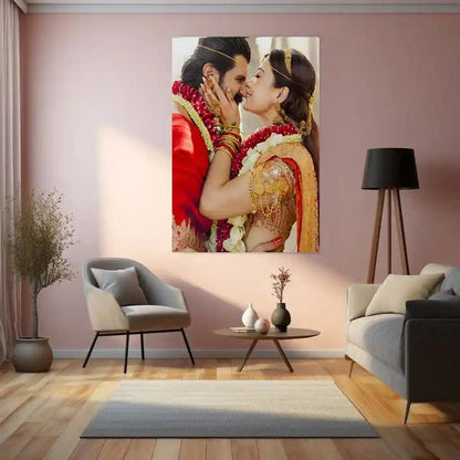 Rashmika Mandanna & Vijay Deverakonda – Wedding Elegance | Celebrity Romance Metal Frame - TURTLEWINGS