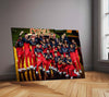 RCB Champion Celebration Metal Poster | IPL 2026 Trophy Winning Cricket Wall Art for Fans 01
