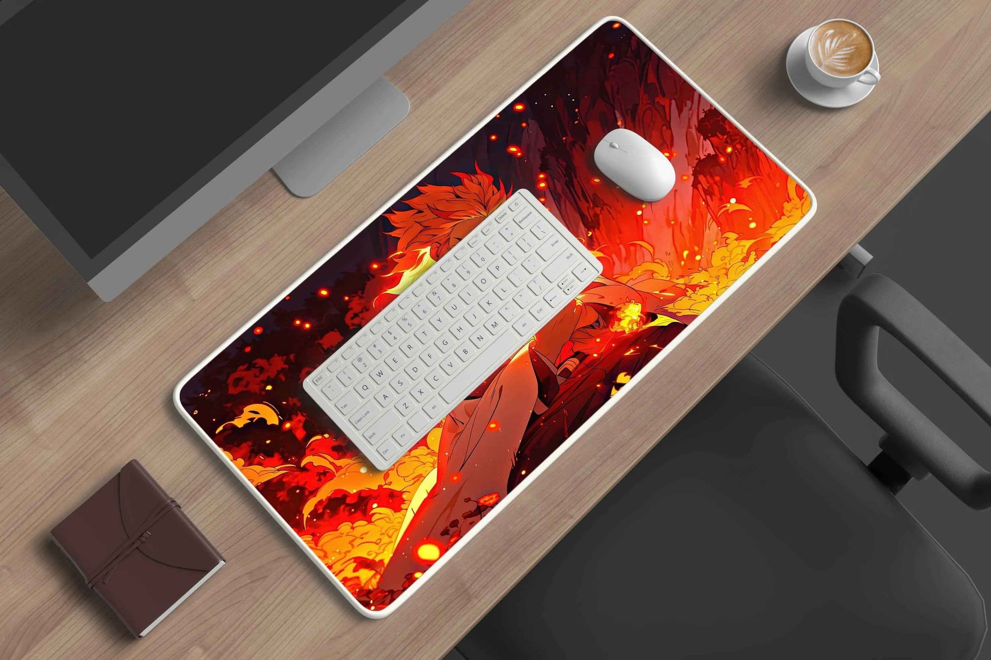 rengoku demons layer anime deskmat - TURTLEWINGS