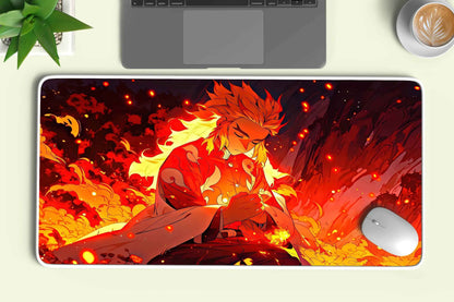rengoku demons layer anime deskmat - TURTLEWINGS