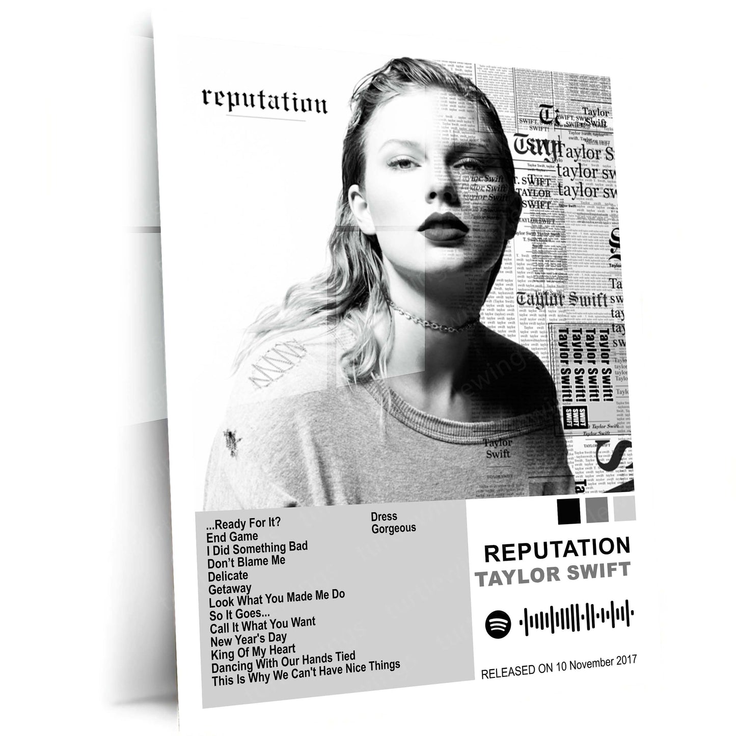 Taylor Swift – Complete Album Collection | Set of 11 | Set of 8 | Set of 4 | Premium Metal Poster Set