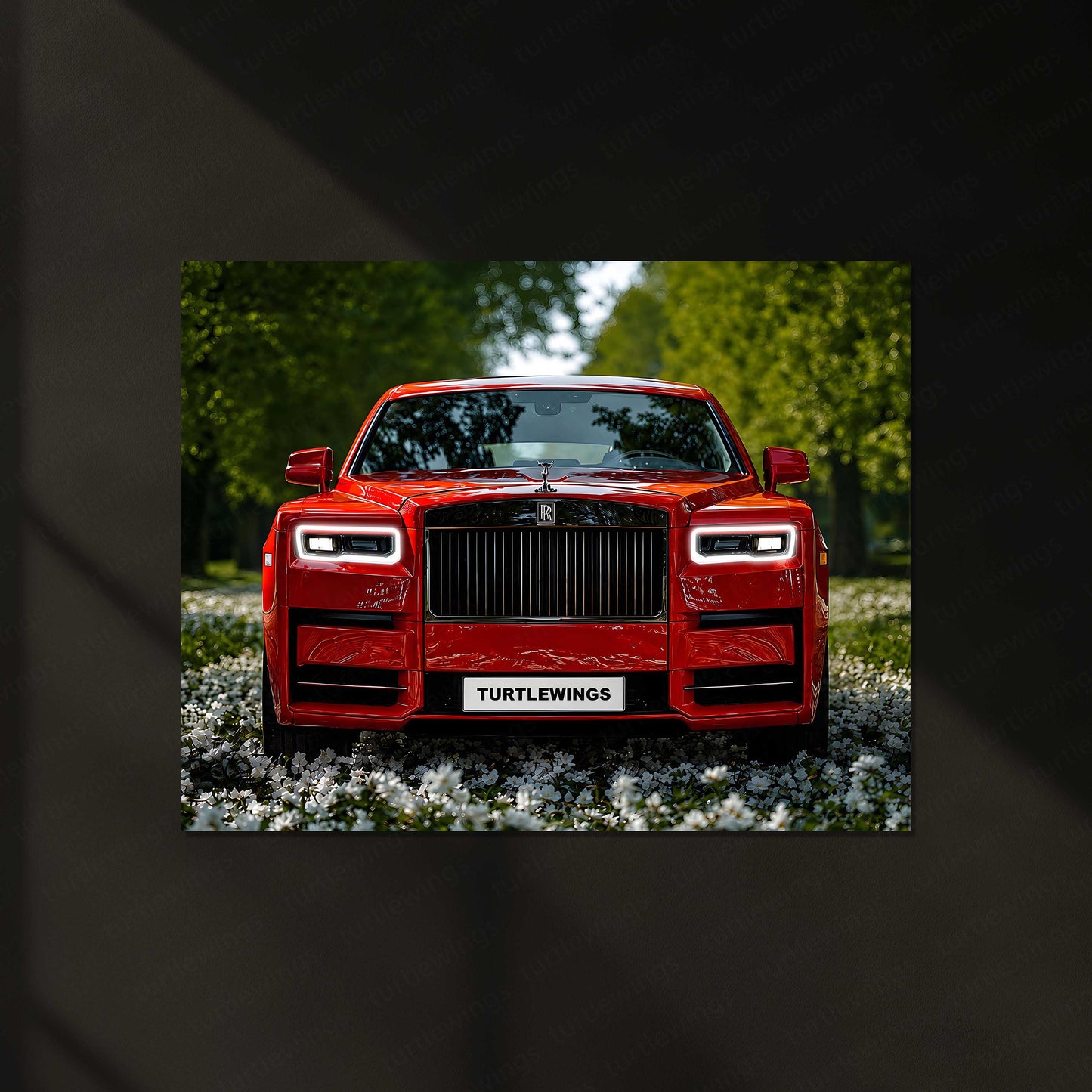 Rolls-Royce Phantom LED Neon Metal Frame | Luxury Sedan Wall Light | Premium LED Metal Artwork