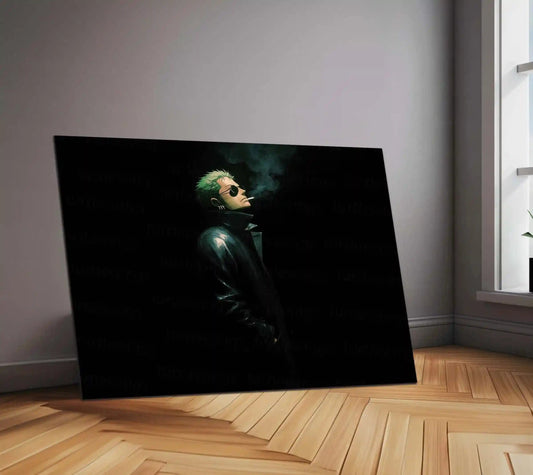 Anime Metal Poster | Roronoa Zoro – Silent Resolve | One Piece Anime Metal Frame | Dark Swordsman Wall Art - TURTLEWINGS