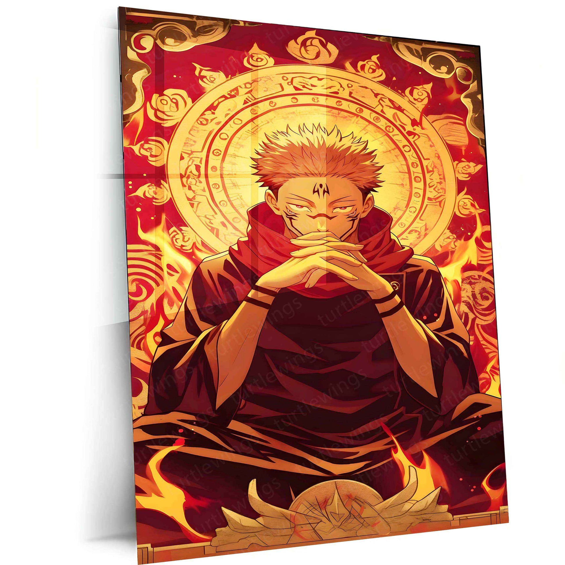 Ryomen Sukuna – Jujutsu Kaisen Metal Poster - TURTLEWINGS
