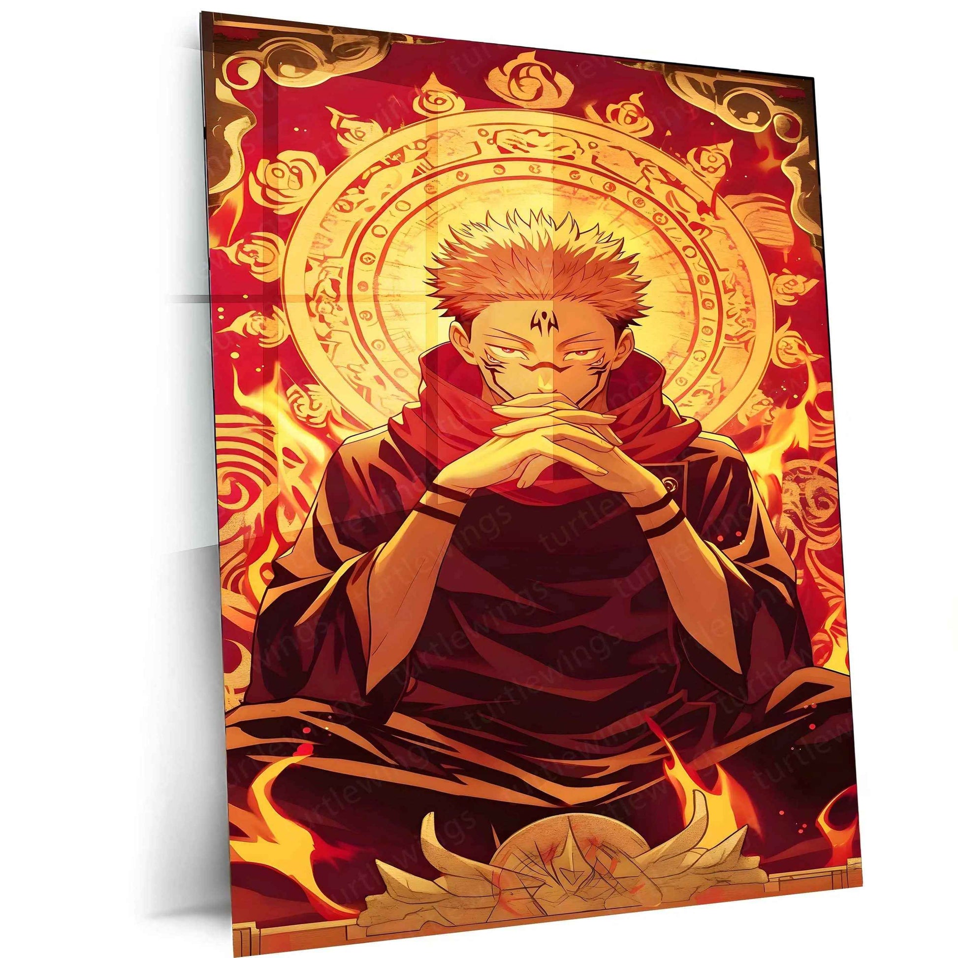 Ryomen Sukuna – Jujutsu Kaisen Metal Poster - TURTLEWINGS