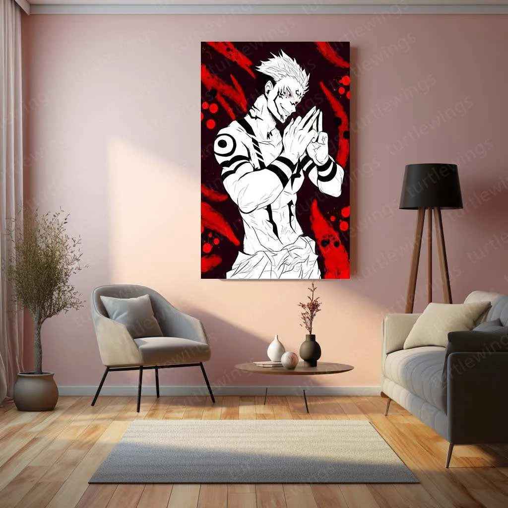 Ryomen Sukuna – Jujutsu Kaisen Metal Poster - TURTLEWINGS