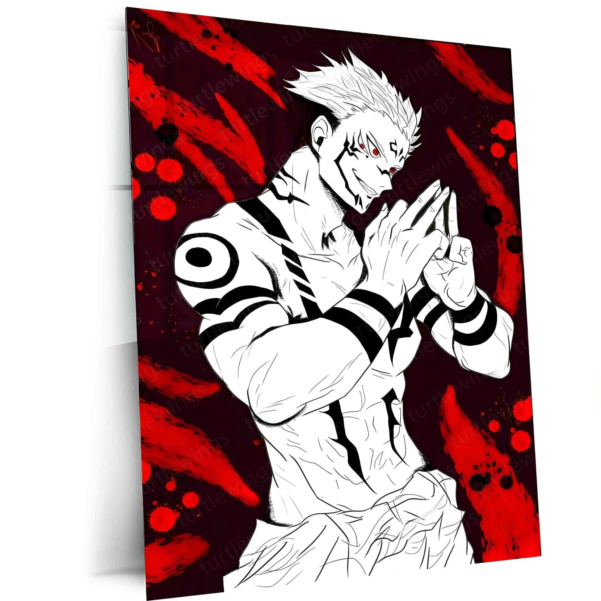 Ryomen Sukuna – Jujutsu Kaisen Metal Poster - TURTLEWINGS