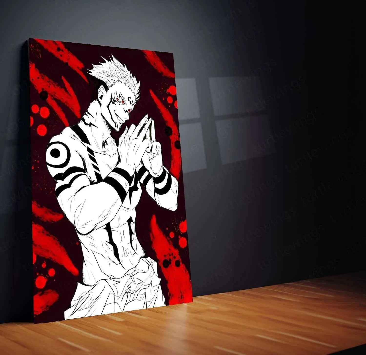 Ryomen Sukuna – Jujutsu Kaisen Metal Poster - TURTLEWINGS