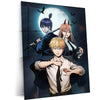 Anime Metal Poster | Chainsaw Man Metal Poster – Denji’s Rage Unleashed