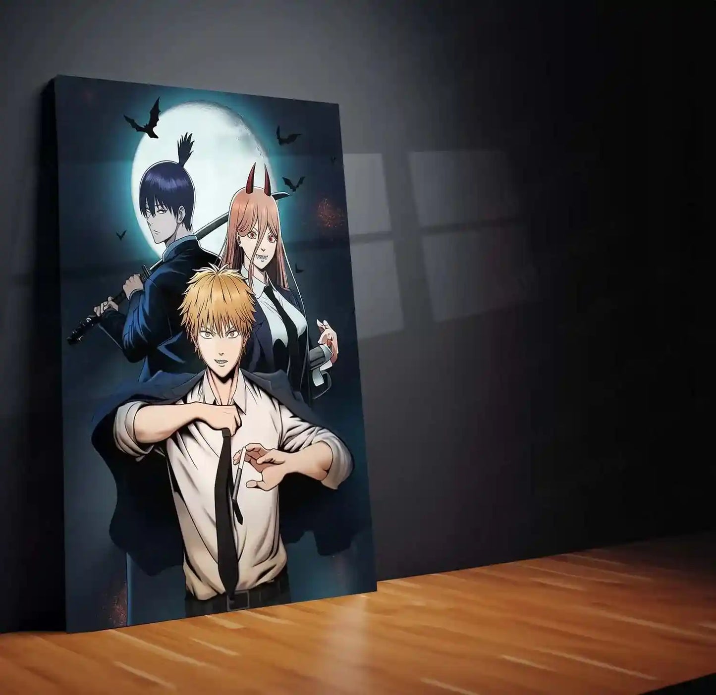 Anime Metal Poster | Chainsaw Man Metal Poster – Denji’s Rage Unleashed - TURTLEWINGS