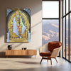 Sai Baba Metal Poster – Divine Blessings & Wisdom 1 - TURTLEWINGS