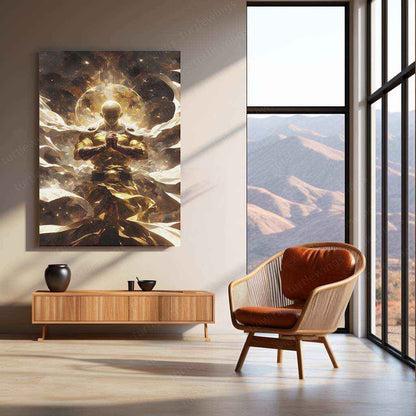 Saitama Metal Poster – One Punch Man | Epic Hero Art | Iconic Saitama Wall Decor - TURTLEWINGS