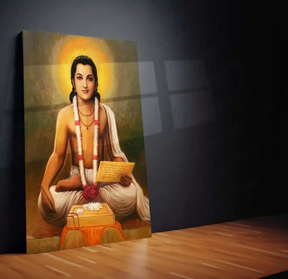 Spiritual Metal Poster | Sant Dnyaneshwar | Divine Wisdom & Spiritual Wall Art | Bhakti Saint Metal Poster - TURTLEWINGS