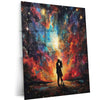 Romantic Couple Kissing – Passionate Metal Poster