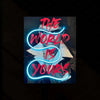 Scarface "The World Is Yours" Neon LED Metal Poster â Iconic Gangster Movie Wall Art